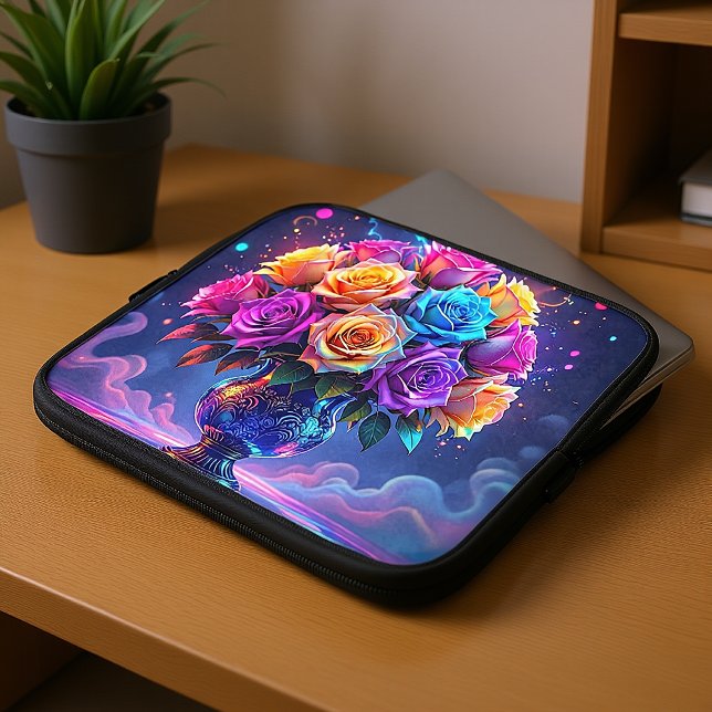 Levendig Boeket Laptop Sleeve (Creator heeft geüpload)
