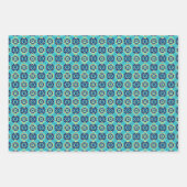 Levendig Boho Chic geometrisch bloemenpatroon Inpakpapier Vel (Voorkant 3)