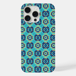 Levendig Boho Chic geometrisch bloemenpatroon iPhone 15 Pro Max Case