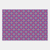 Levendig Boho Chic Mandala Bloemenpatroon Inpakpapier Vel (Voorkant)