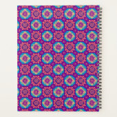 Levendig Boho Chic Mandala Bloemenpatroon Planner (Achterkant)