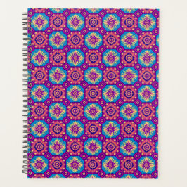 Levendig Boho Chic Mandala Bloemenpatroon Planner