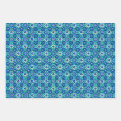 Levendig Boho chique bloemenpatroon Inpakpapier Vel (Voorkant)