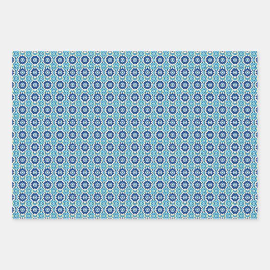 Levendig Boho chique bloemenpatroon Inpakpapier Vel (Voorkant 2)