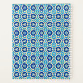 Levendig Boho chique bloemenpatroon Planner (Achterkant)