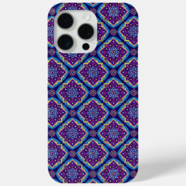Levendig Boho geometrisch bloemenpatroon iPhone 15 Pro Max Hoesje