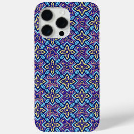 Levendig Boho geometrisch bloemenpatroon iPhone 15 Pro Max Hoesje