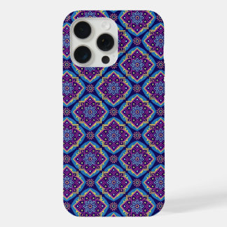 Levendig Boho geometrisch bloemenpatroon iPhone 15 Pro Max Case