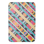 Levendig Boho geometrisch patroon mix Badmat (Voorkant Verticaal)