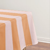 Levendig Boho Oranje & Roze Strepen Lente & Zomer Tafelkleed (Voorbeeld)
