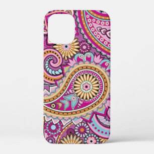 Levendig Boho Paisley Bloemmotief Kleurrijke Kun Case-Mate iPhone Case