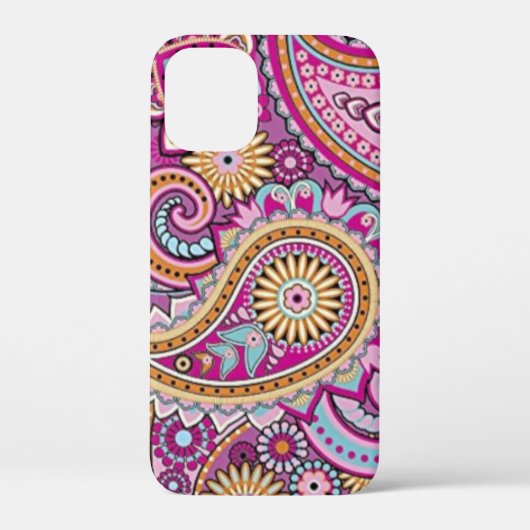 Levendig Boho Paisley Bloemmotief | Kleurrijke Kun Case-Mate iPhone Case (Achterkant)