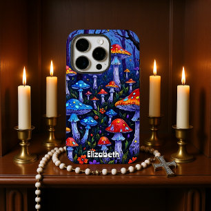 Levendig bos van schimmels iPhone 16 pro hoesje