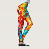 Levendig bospad naar de maan leggings (Rechts)