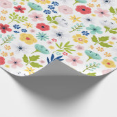 Levendig botanisch patroon cadeaupapier (Hoek)