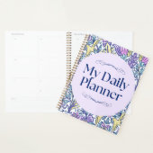Levendig Botanisch Patroon Dagelijkse Organisator Planner (Display)