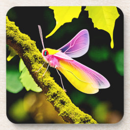 Levendig Branch Insect Design Bier Onderzetter