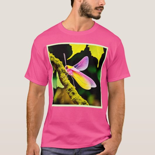 Levendig Branch Insect Design T-shirt (Voorkant)
