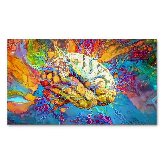 Levendig brein - Visitekaartje Magneet (Voorkant)