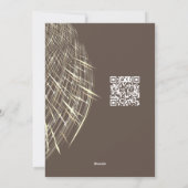 Levendig bruin en wit Easy Favorite Seizoen Feestdagenkaart (Achterkant)