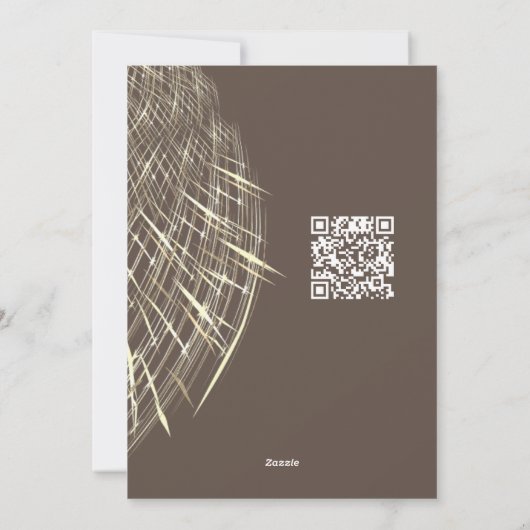 Levendig bruin en wit Easy Favorite Seizoen Feestdagenkaart (Achterkant)