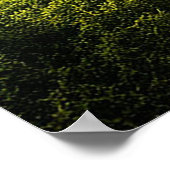 Levendig buitenaards landschap met weelderige vege poster (Hoek)