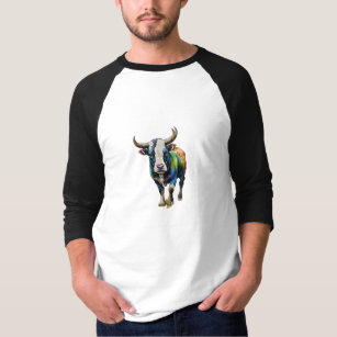 "Levendig Bull's Palette" T-shirt