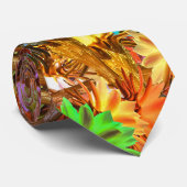 Levendig Cactus Charm Design Patroon Stropdas (Opgerold)