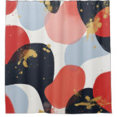 Levendig cascade douchegordijn (Voorkant)