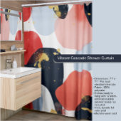 Levendig cascade douchegordijn