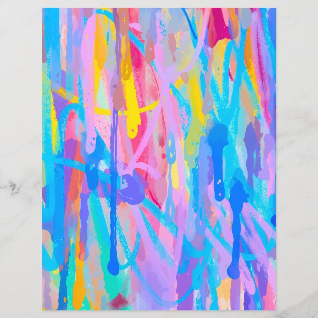 Levendig Cascade Scrapbook-papier (Voorkant)