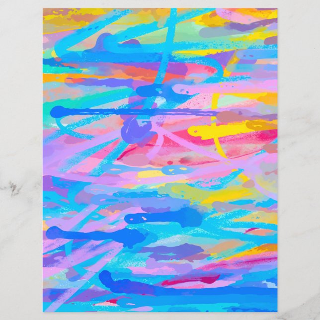 Levendig Cascade Scrapbook-papier (Voorkant)
