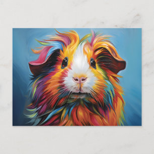 Levendig cavia briefkaart