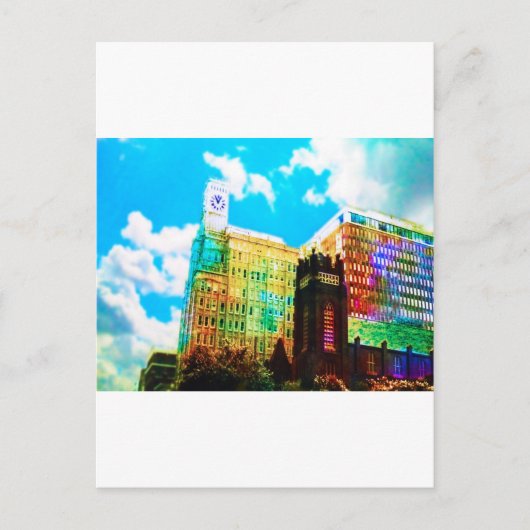 levendig centrum briefkaart (Voorkant)