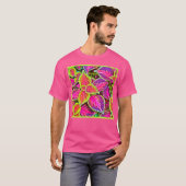 Levendig ChromaLeaf Harmoniepatroon T-shirt (Voorkant volledig)