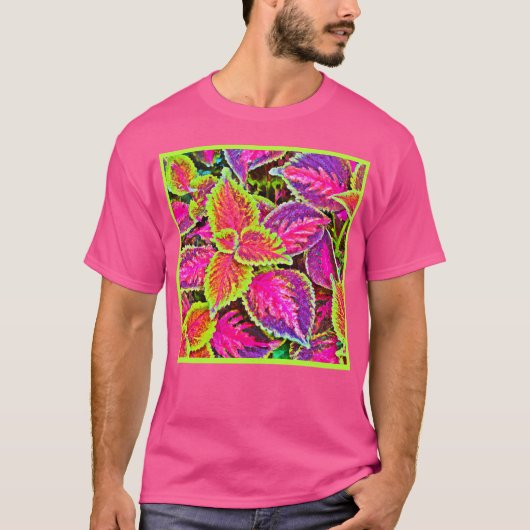 Levendig ChromaLeaf Harmoniepatroon T-shirt (Voorkant)