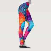 levendig cirkelpatroon leggings (Rechts)