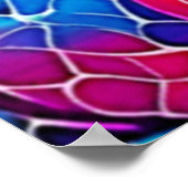 levendig cirkelpatroon poster (Hoek)