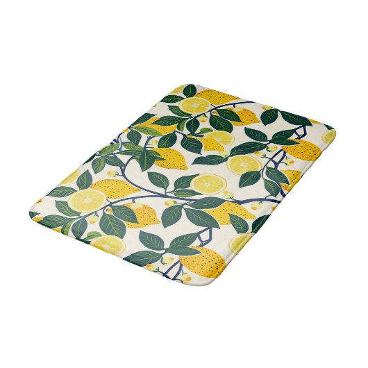 Levendig citroenboompje badmat (Gekanteld)