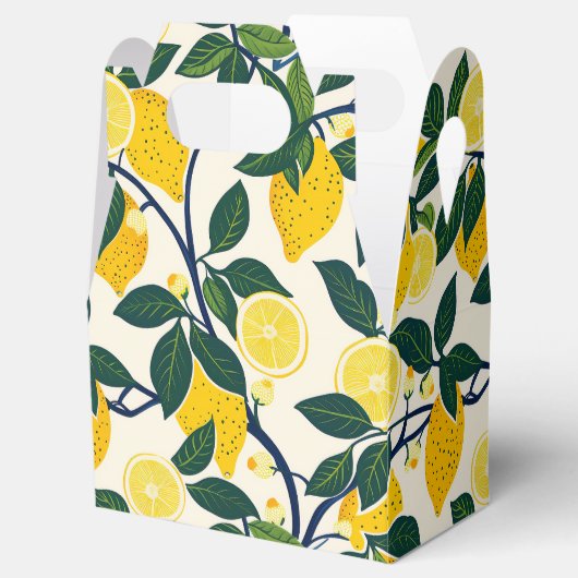 Levendig citroenboompje bedankdoosjes (Geopend)