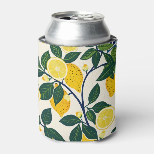Levendig citroenboompje blikjeskoeler (Blikje Voorkant)