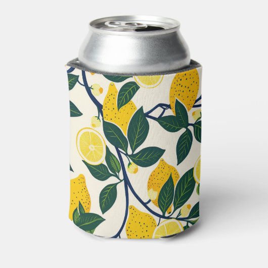 Levendig citroenboompje blikjeskoeler (Blikje Achterkant)