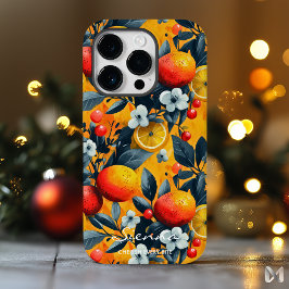 Levendig citrus- en bessenpatroon voor een frisse  Case-Mate iPhone 14 pro hoesje