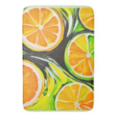 Levendig citrusschilderij badmat (Voorkant Verticaal)