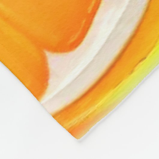 Levendig citrusschilderij fleece deken (Hoek)