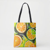 Levendig citrusschilderij tote bag (Voorkant)
