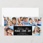 Levendig collage Holiday-fotokaart Feestdagenkaart (Voorkant / Achterkant)