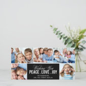 Levendig collage Holiday-fotokaart Feestdagenkaart (Staand voorkant)