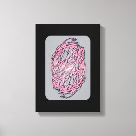 Levendig Contrast: Moderne Geometrische Abstracte  Canvas Afdruk