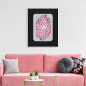 Levendig Contrast: Moderne Geometrische Abstracte Canvas Afdruk (Insitu (Woonkamer))